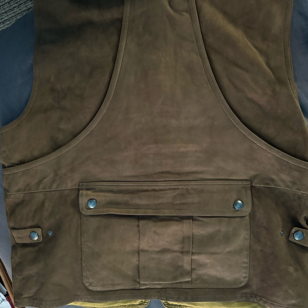 Suede leather vest from banana republic